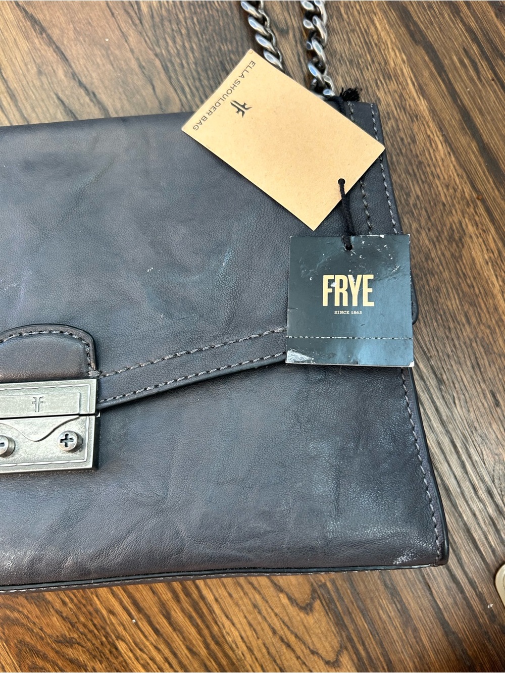 *BRAND NEW WITH TAGS* Frye Ella Flap Shoulder Purse - Picture 2 of 5